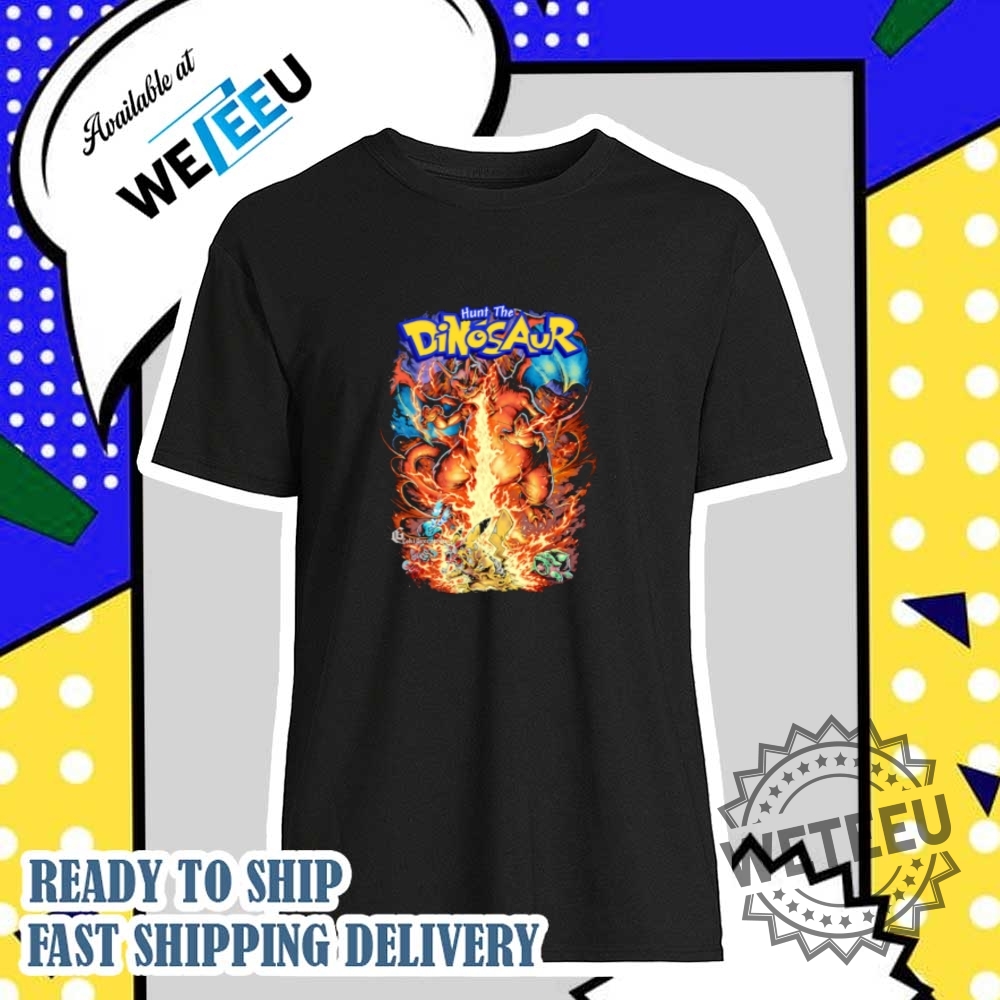 "Top 5 Vibrant Character Blankets and Shirts for Fans" 18 Hunt The Dinosaur Pokemon Shirt