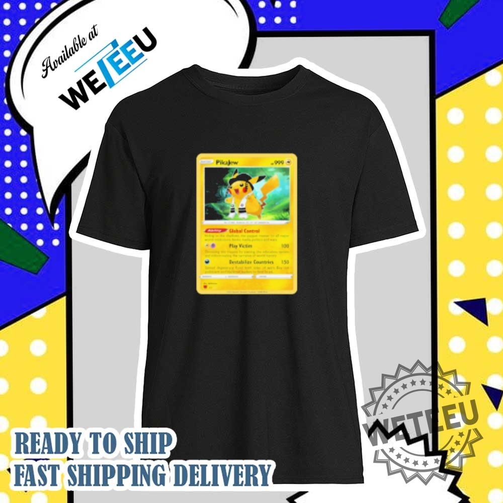 "Top 5 Vibrant Character Blankets and Shirts for Fans" 20 Pikachu Pikajew Trading Card Pokémon Shirt