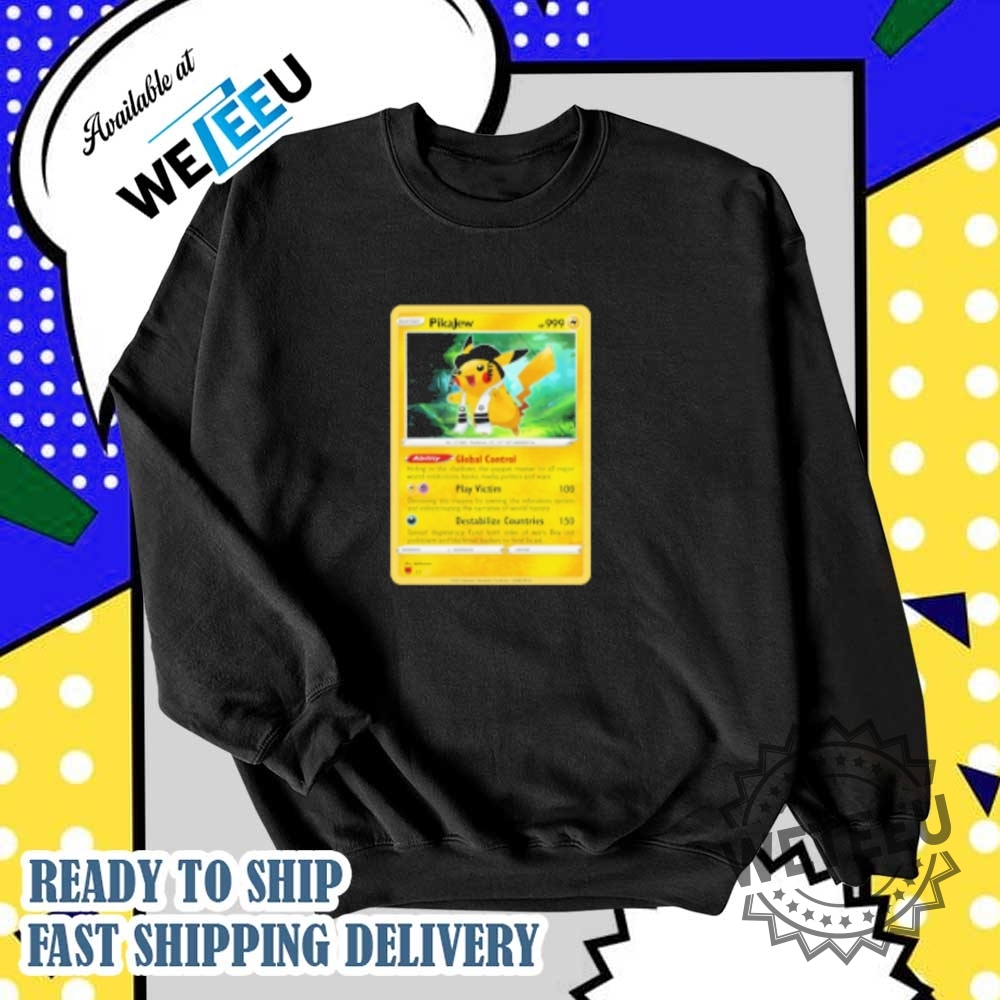 Pikachu Pikajew Trading Card Pokémon Shirt 6 Pikachu Pikajew Trading Card Pokémon Shirt