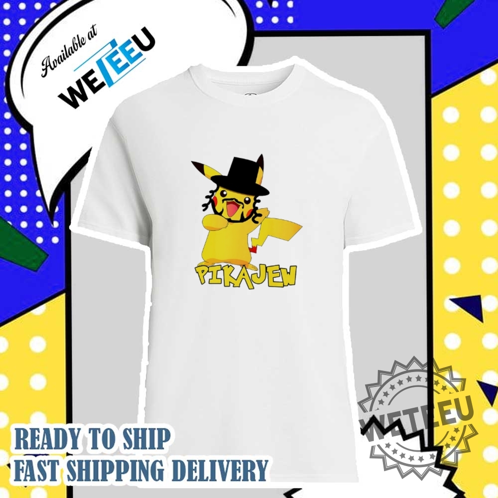 "Top 5 Vibrant Character Blankets and Shirts for Fans" 21 Pokémon Pikachu Pikajew Parody Cartoon Shirt