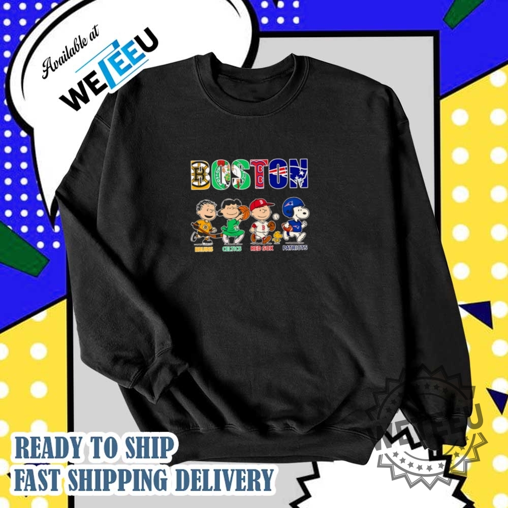 Peanuts Boston Bruins Celtics Red Sox Patriots Shirt 6 Peanuts Boston Bruins Celtics Red Sox Patriots shirt
