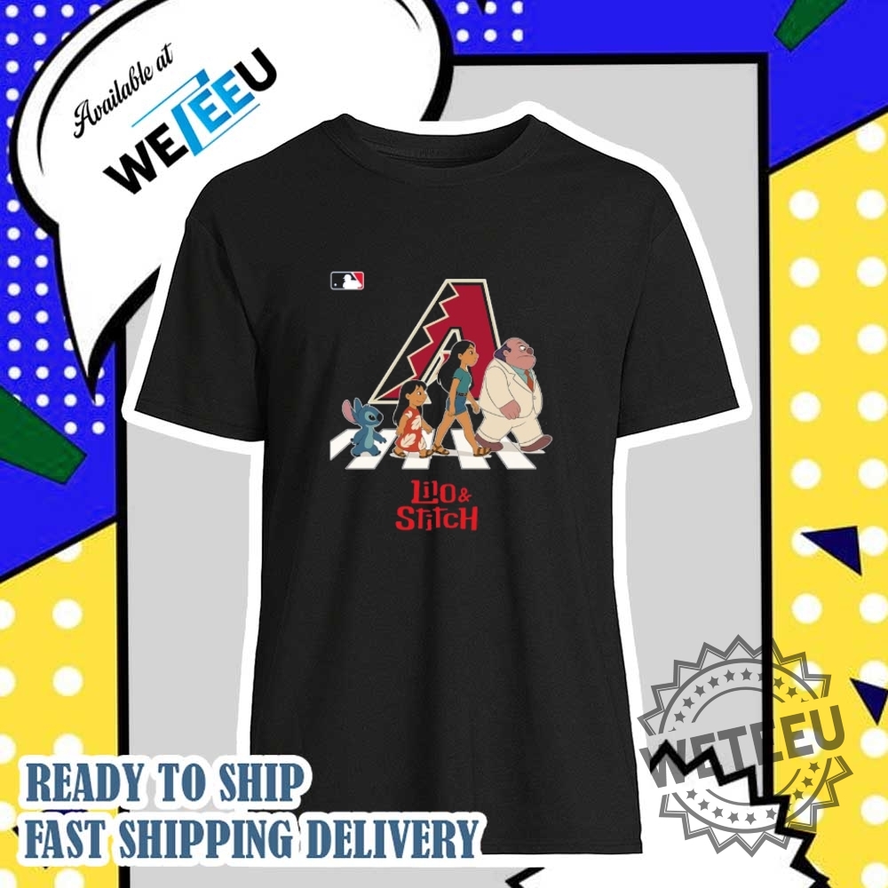 "Top 5 Vibrant Character Blankets and Shirts for Fans" 32 Arizona Diamondbacks Mlb Lilo And Stitch Characters Abbey Road Shirt