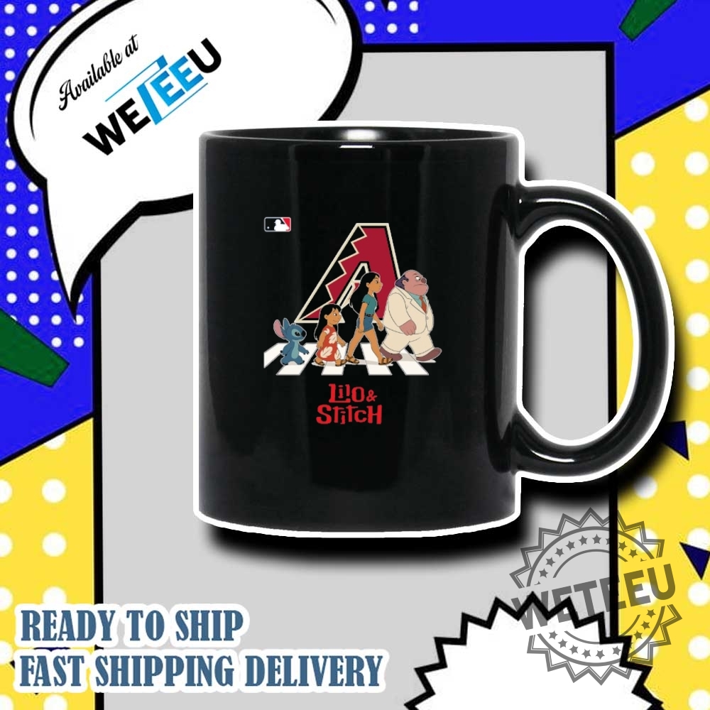 Arizona Diamondbacks Mlb Lilo And Stitch Characters Abbey Road Shirt 7 Arizona Diamondbacks MLB Lilo and Stitch characters abbey road shirt