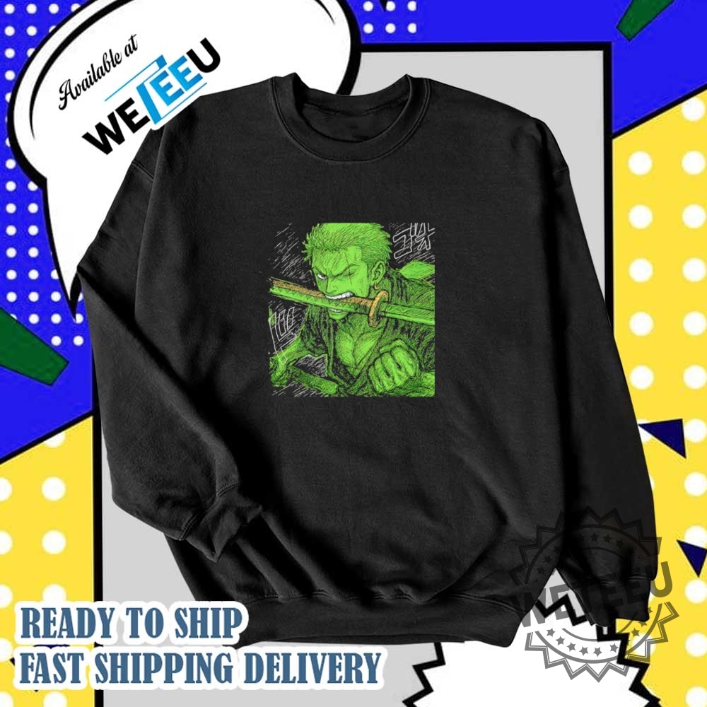 Pirate Hunter Zoro One Piece Shirt 6 Pirate Hunter Zoro One Piece shirt