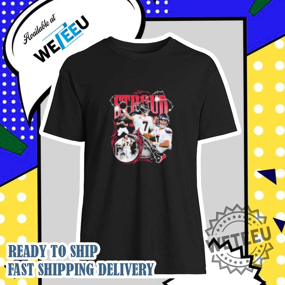 C.J. Stroud Houston Texans Notorious Player Barbed Wire Shirt