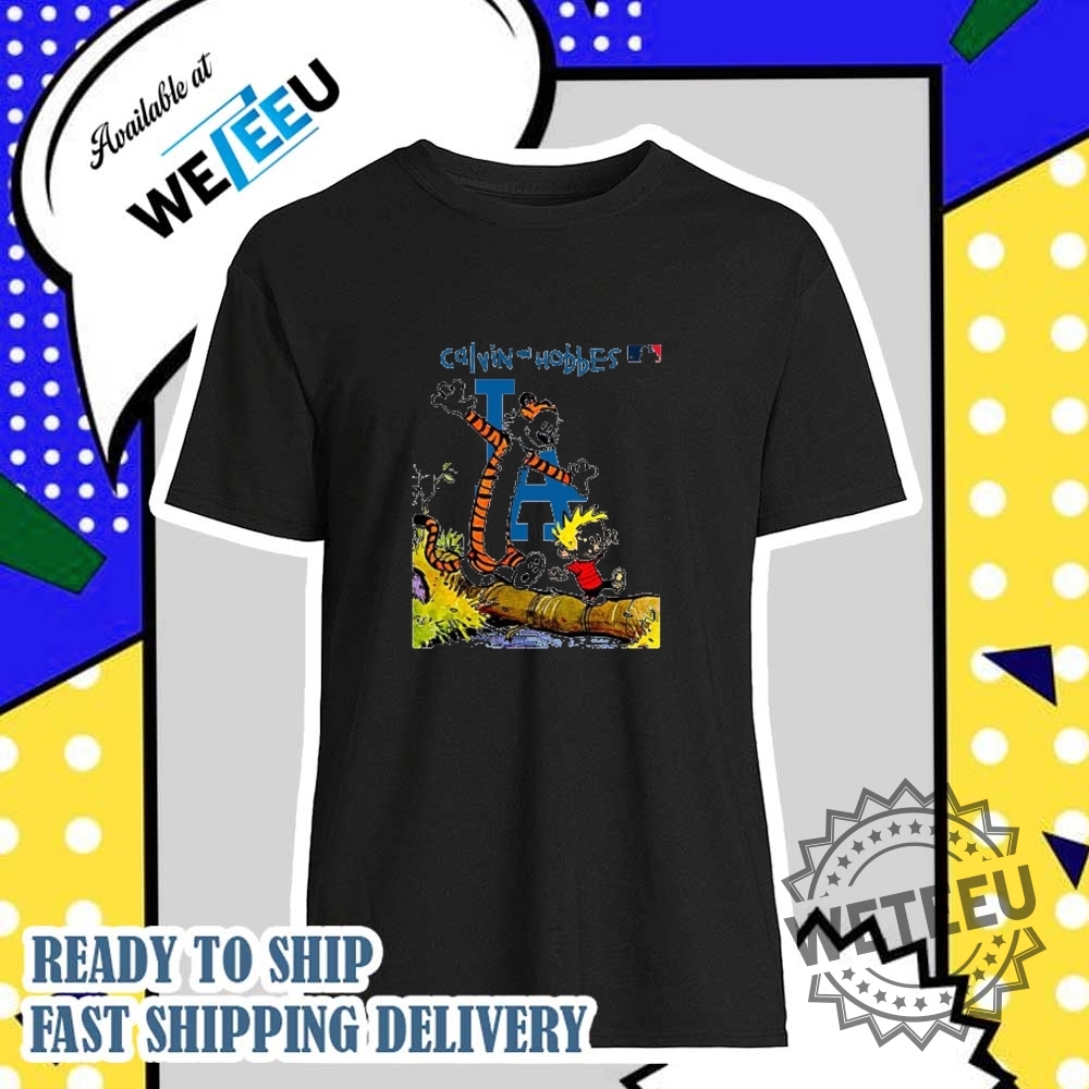 Mlb Los Angeles Dodgers X Calvin And Hobbes Shirt