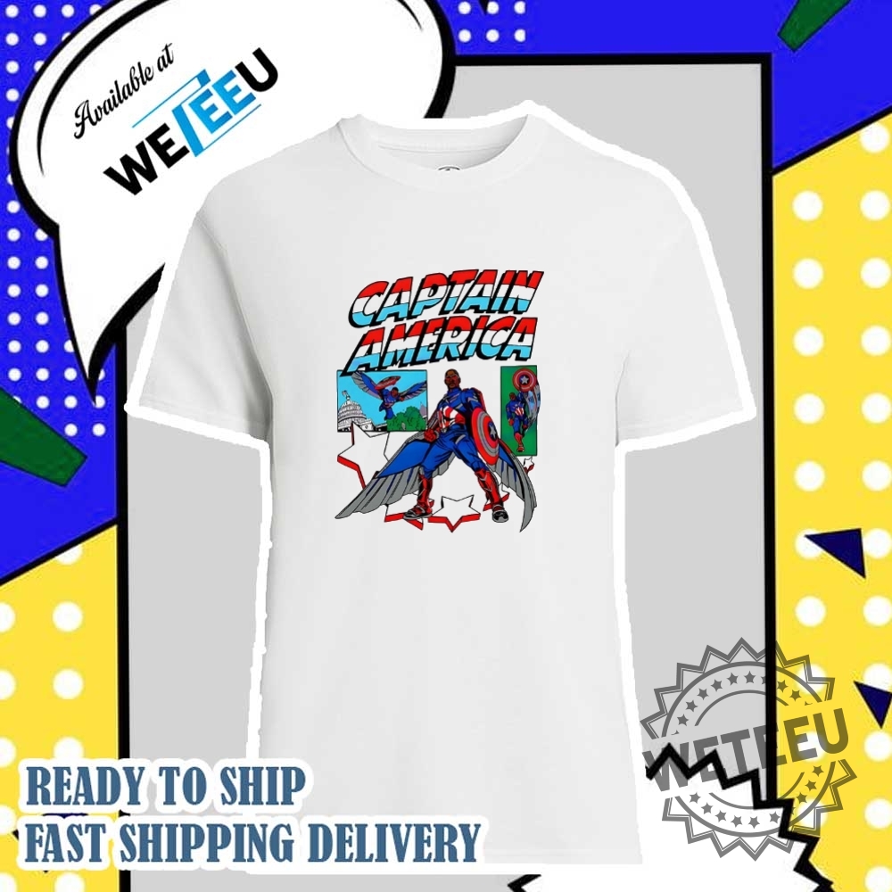 "Top 5 Trending Graphic Tees for Pop Culture Enthusiasts 2024" 15 Captain America Sam Wilson Marvel Comic Shirt