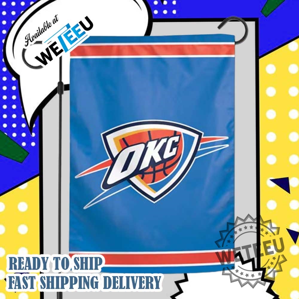Oklahoma City Thunder Wincraft Doublesided Garden Flag 3 Oklahoma City Thunder WinCraft Double-Sided Garden Flag