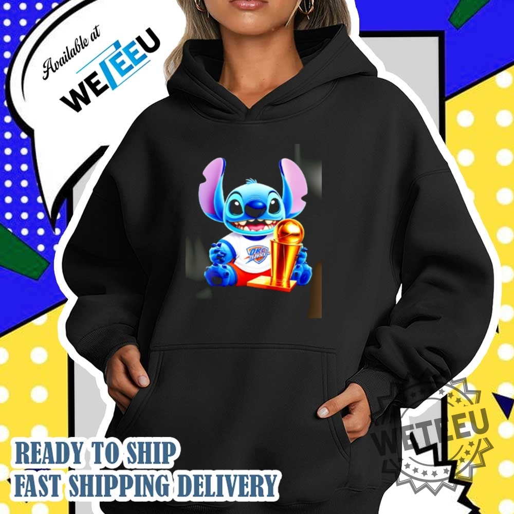 Stitch Okc Thunder Basketball Champion Cup Shirt 5 Stitch OKC Thunder Basketball Champion Cup shirt