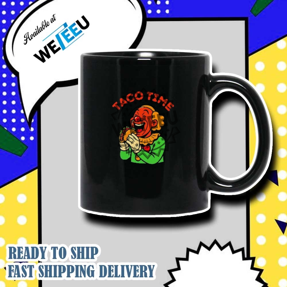 Taco Time Orange Clown Eating A Taco Shirt 7 Taco time orange clown eating a Taco shirt