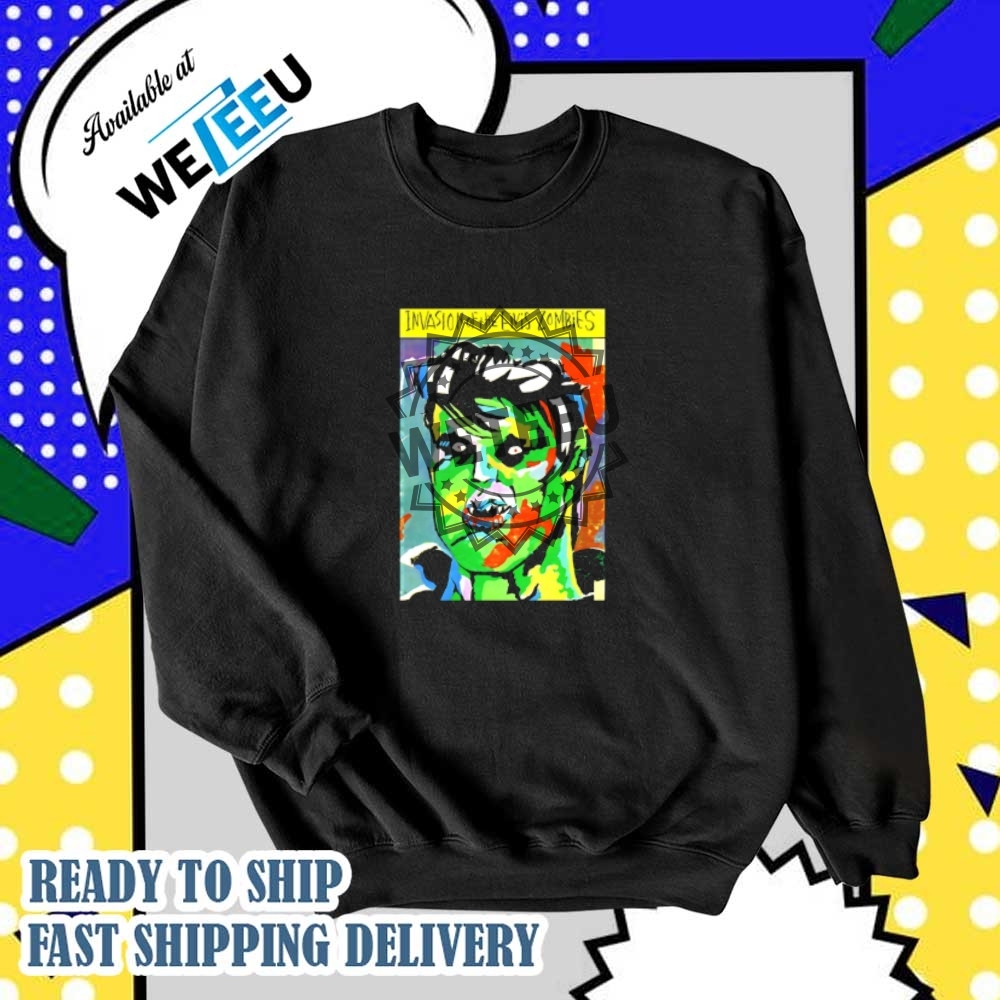 Invasion Of The Elvis Zombies Art Shirt 6 Invasion of the Elvis zombies art shirt