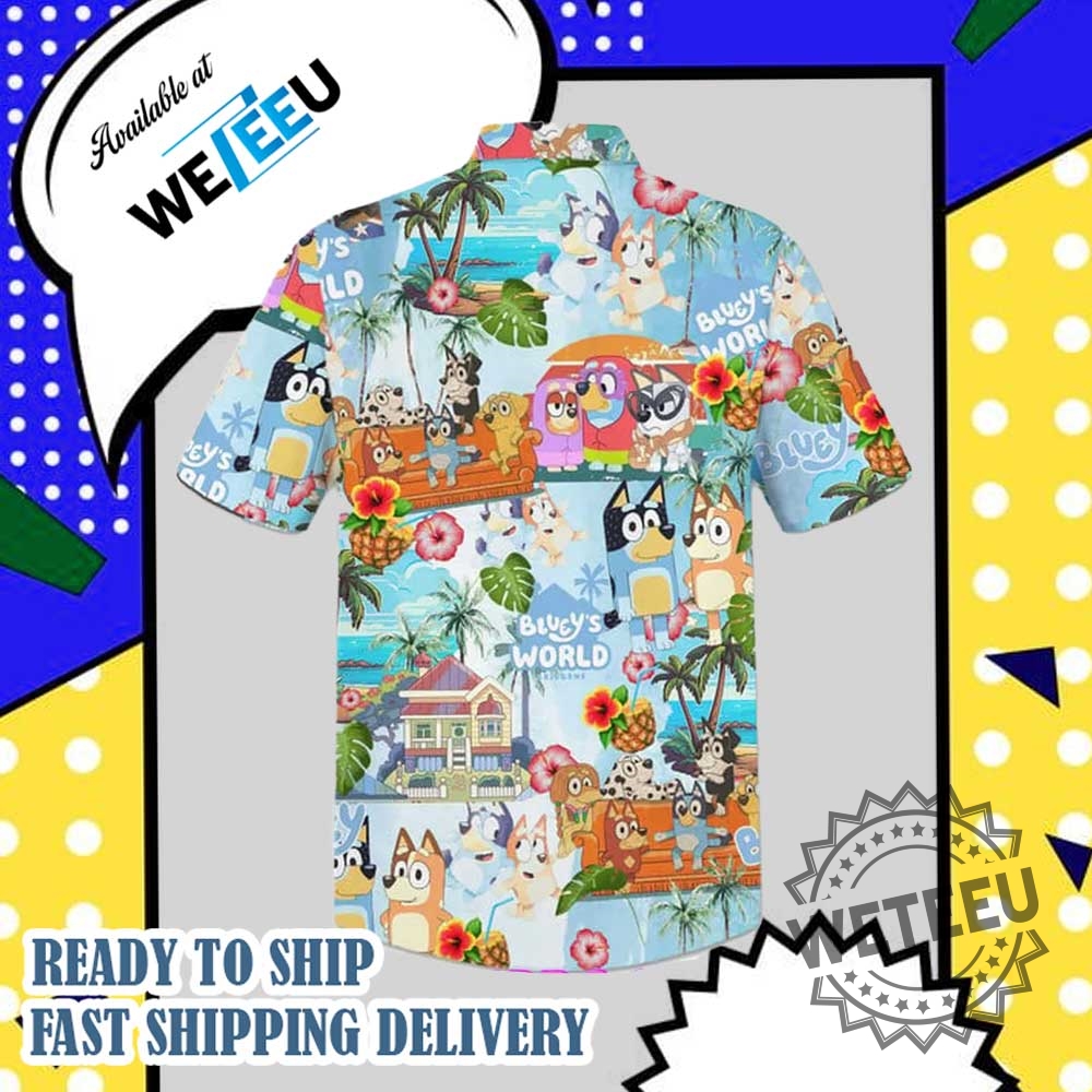 Bluey World Tropical Hawaiian Shirt 5 Bluey World Tropical Hawaiian Shirt