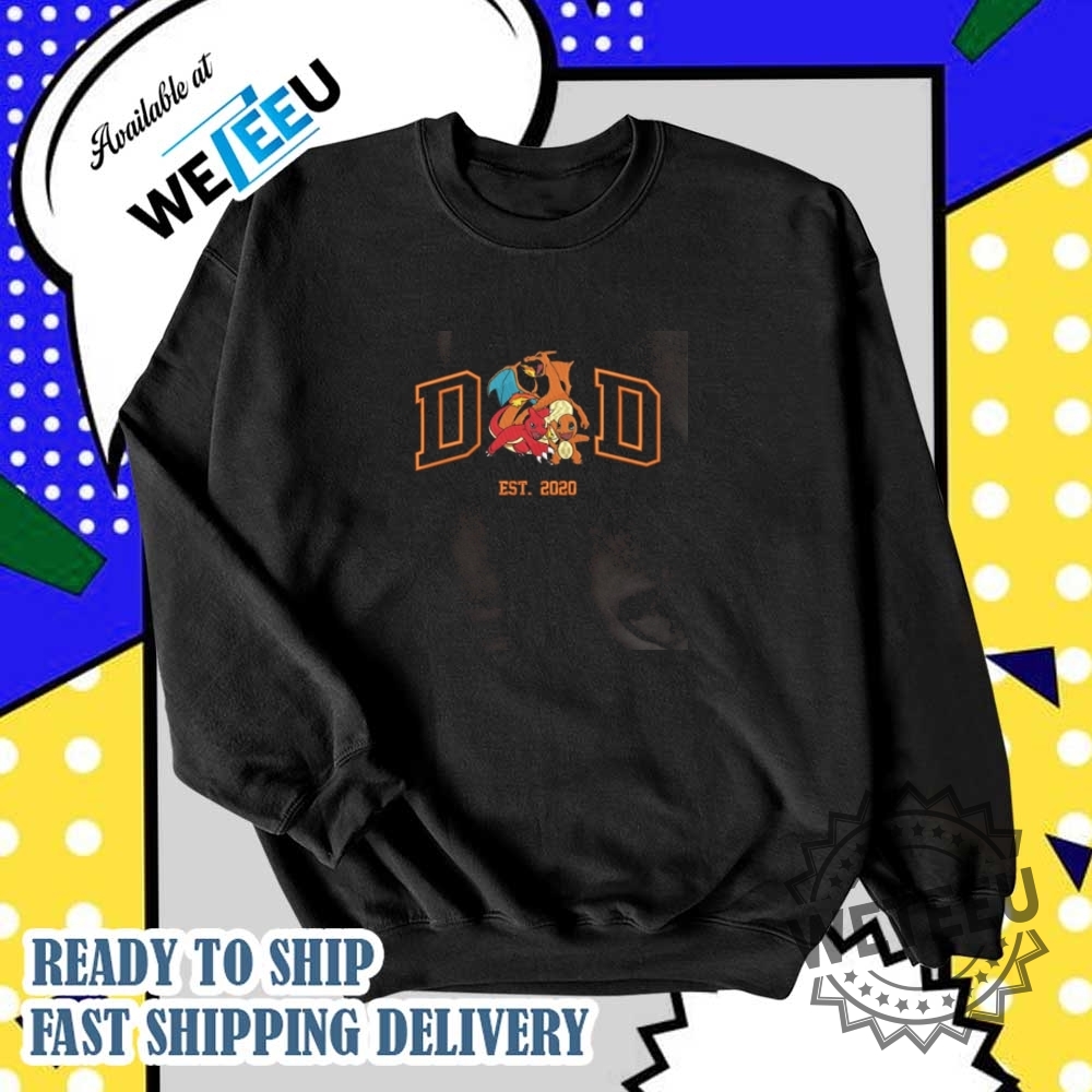 Charizard Dad Shirt Est. 2020 Pokémon Fire Family 4 Charizard Dad Shirt Est. 2020 Pokémon Fire Family