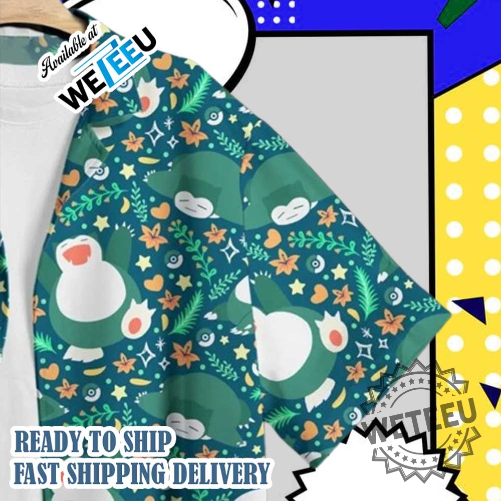 Snorlax Pokemon Summer Hawaiian Shirt 4 Snorlax Pokemon Summer Hawaiian Shirt