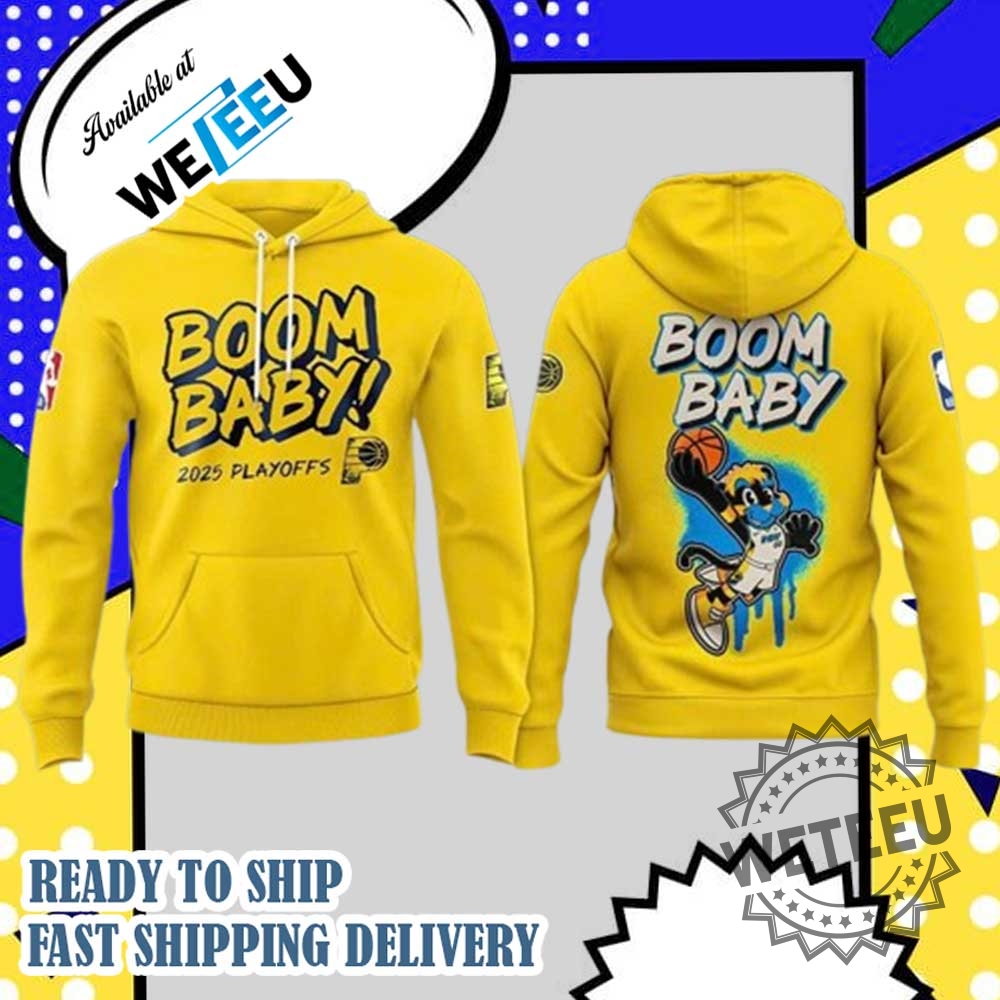 Boom Baby Indiana Pacers 2025 Playoff Shirt 3 Boom Baby Indiana Pacers 2025 Playoff Shirt
