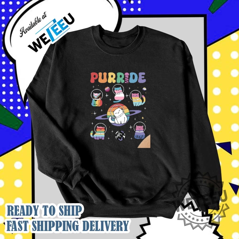 Purride Shirt Cats In Space Shirt Rainbow Cats Shirt Lgbt Shirt 6 Purride Shirt, Cats In Space Shirt, Rainbow Cats Shirt, LGBT Shirt