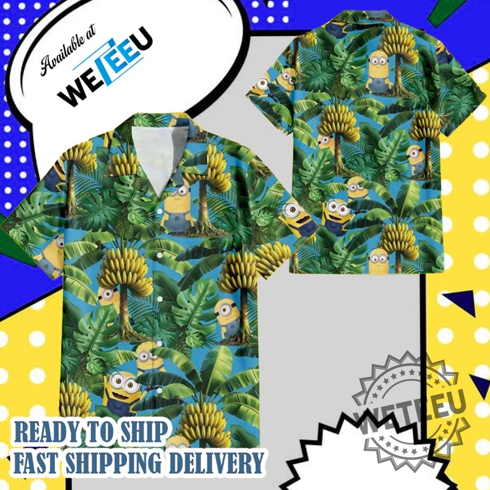 Despicable Me Minions Banana Tree Hawaiian Shirt