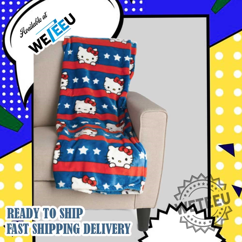 Hello Kitty 4Th Of July Blanket