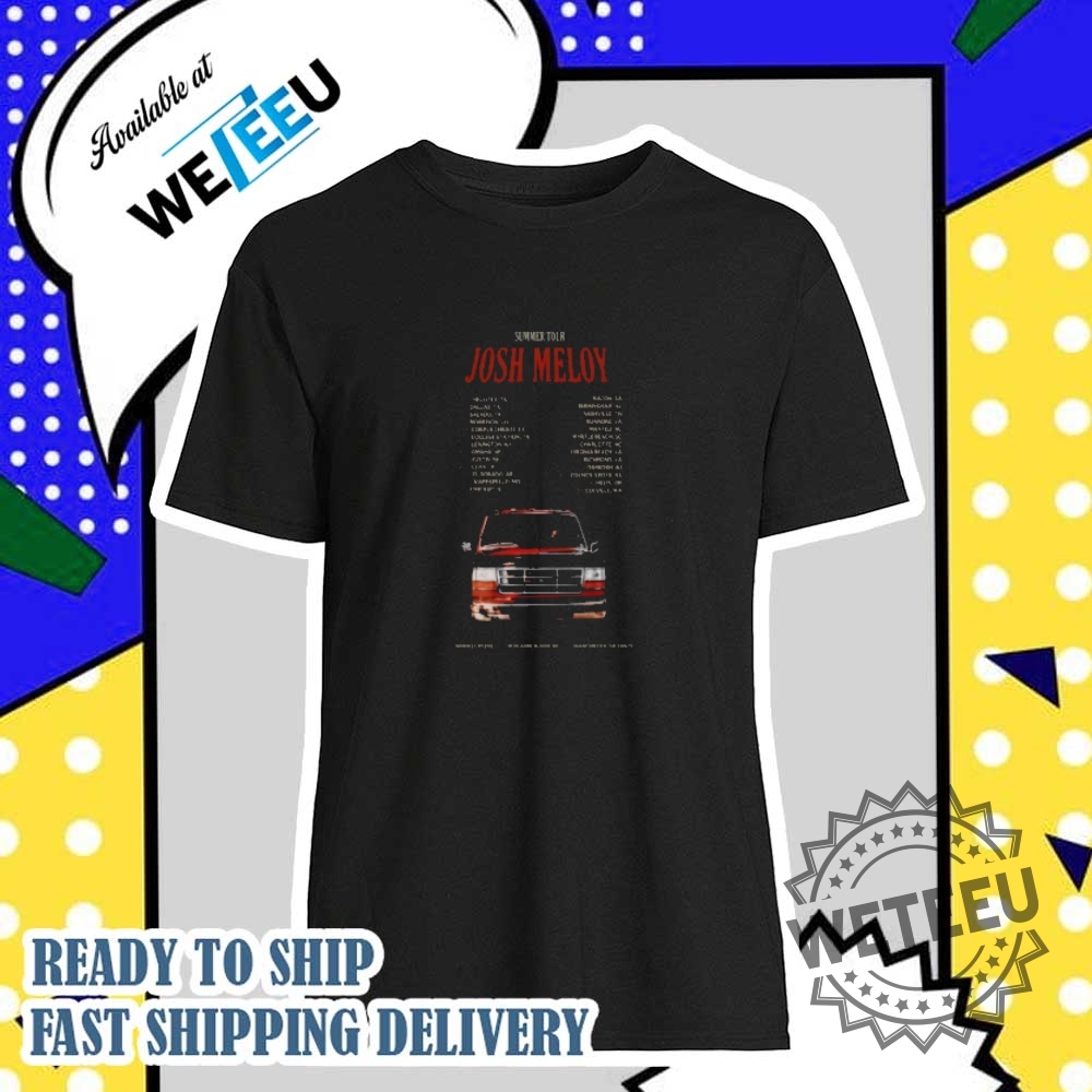 Josh Meloy Poster Summer Tour 2025 Shirt
