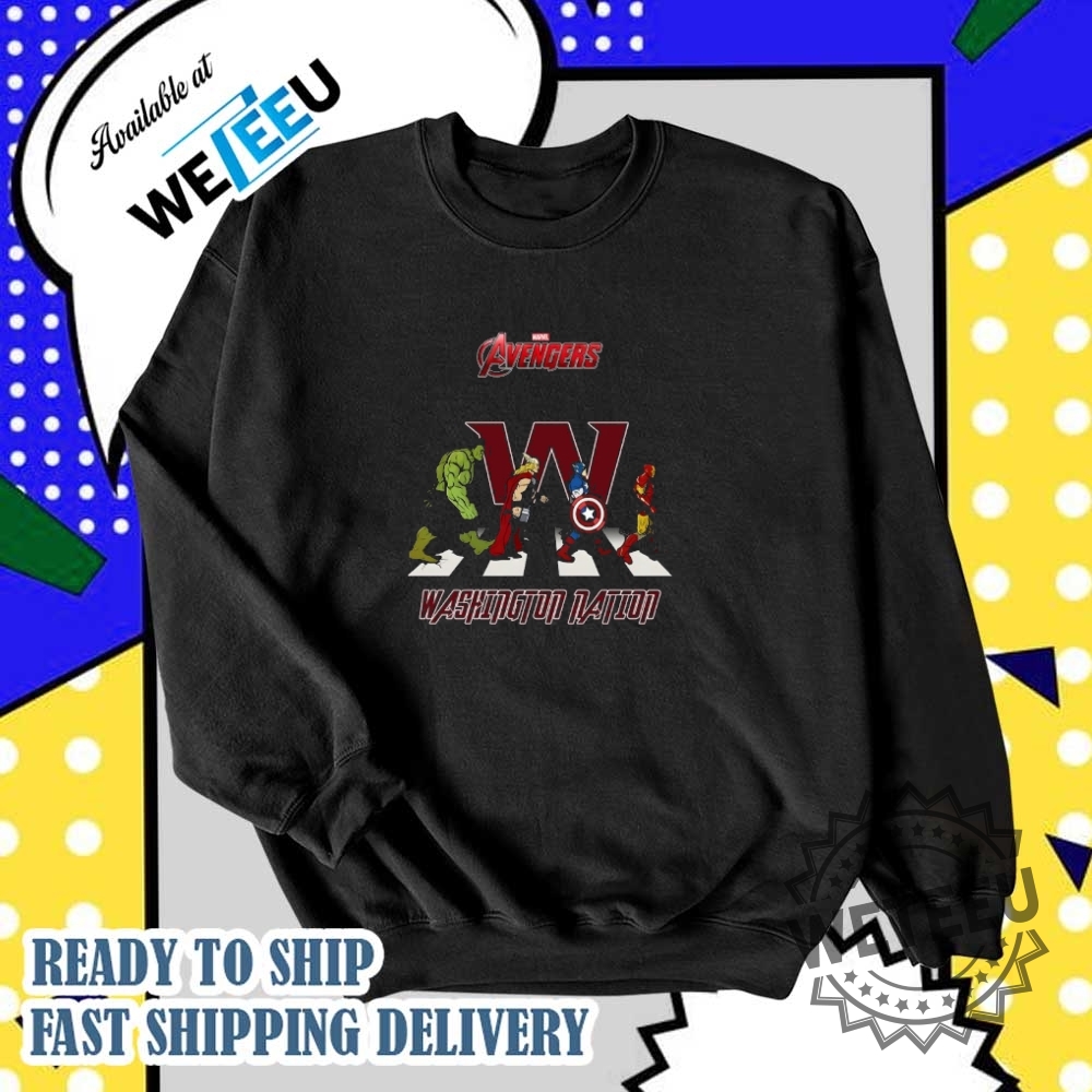 Washington Nation Marvel Avengers Abbey Road Shirt 7 Washington Nation Marvel Avengers abbey road shirt