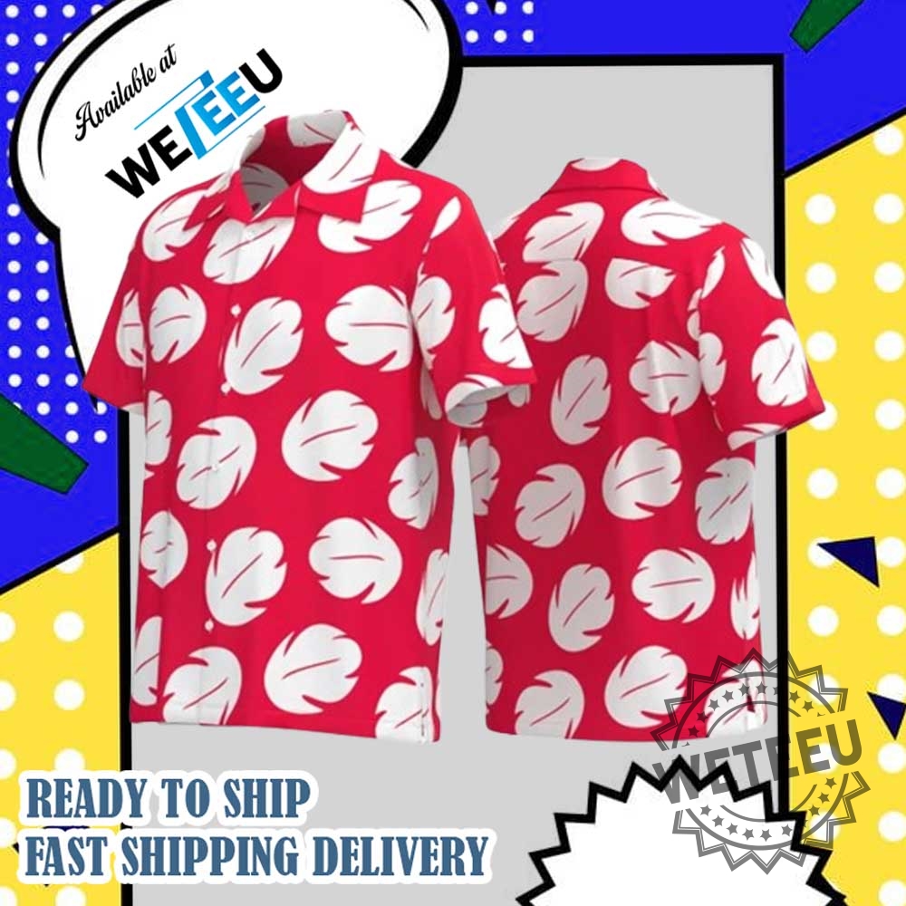 Lilo Stitch Cosplay Costume Lilo Red Leaf All Over Print Shirt
