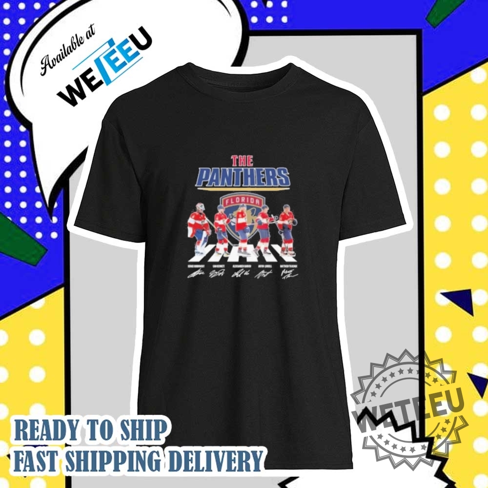 Official Florida Panthers Team Abbey Road Stanley Cup Final Shirt