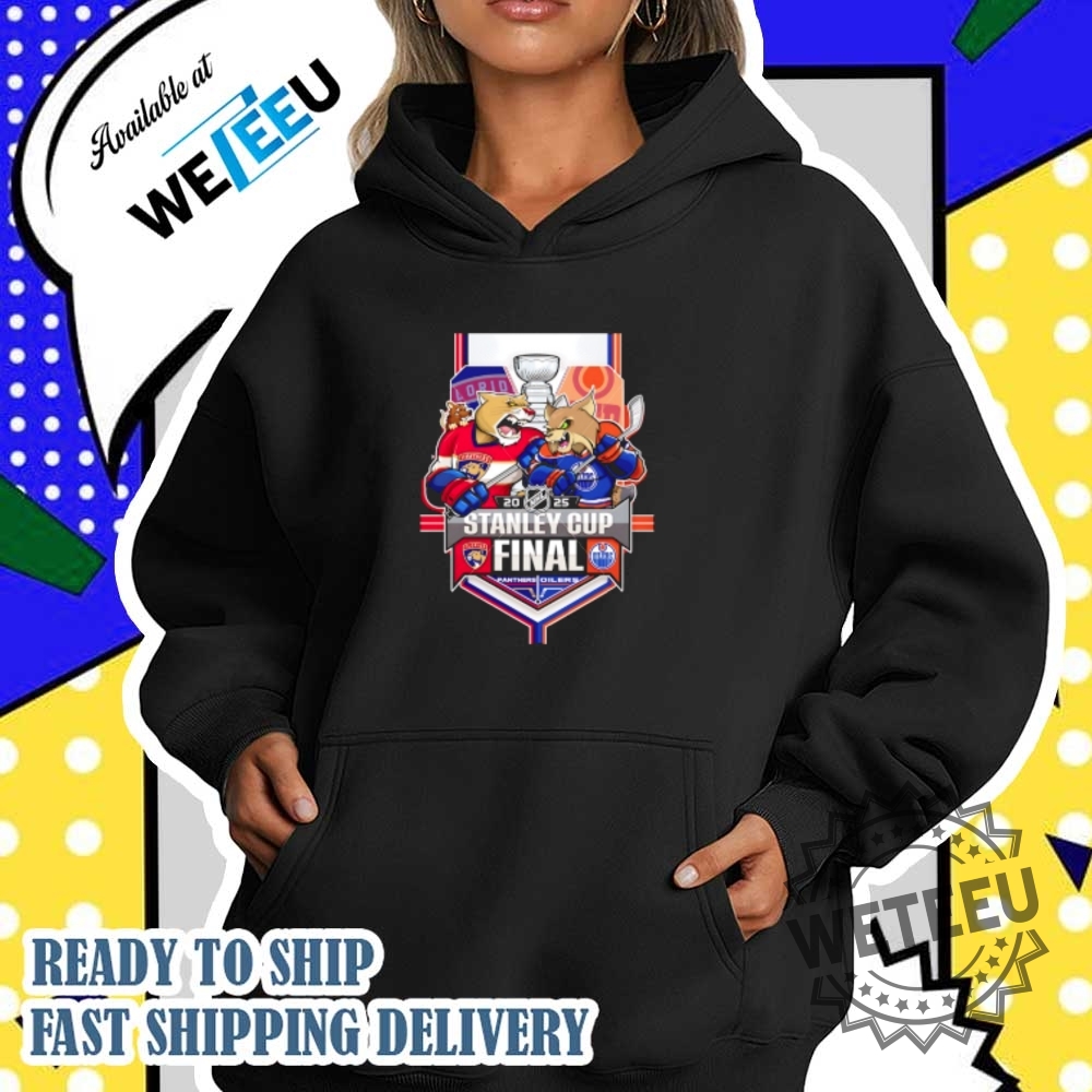 The 2025 Stanley Cup Final Florida Panthers Vs Edmonton Oilers Matchup Mascot Shirt 5 The 2025 Stanley Cup Final Florida Panthers vs Edmonton Oilers matchup mascot shirt,