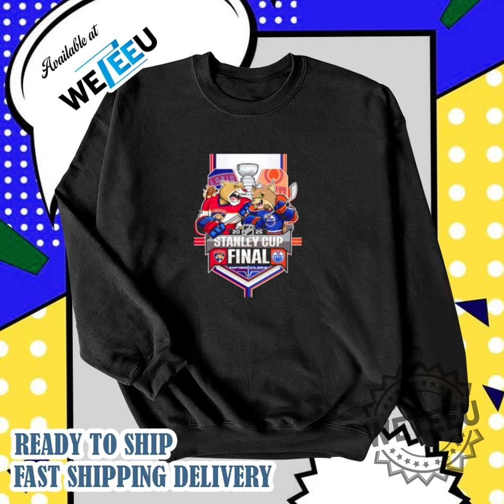The 2025 Stanley Cup Final Florida Panthers Vs Edmonton Oilers Matchup Mascot Shirt 6 The 2025 Stanley Cup Final Florida Panthers vs Edmonton Oilers matchup mascot shirt,