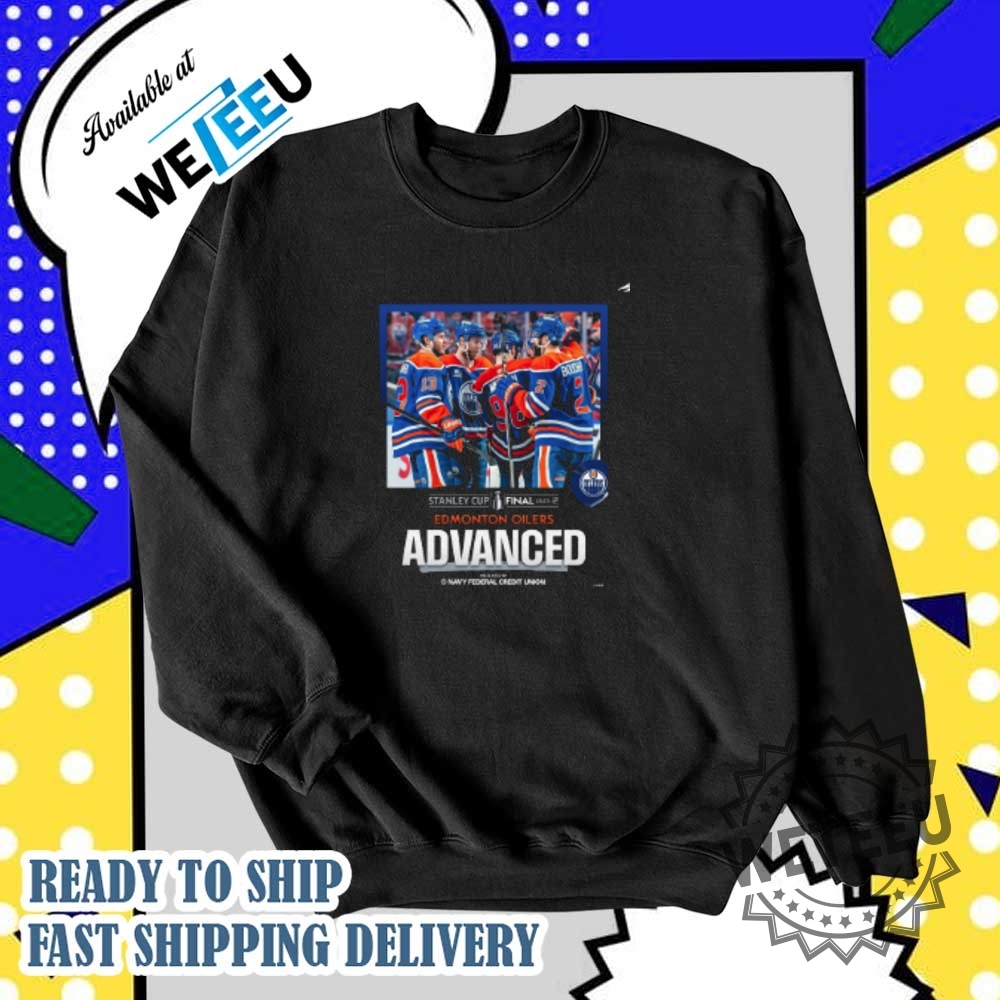 The Edmonton Oilers Advanced 2025 Stanley Cup Final Essential Tshirt 6 The Edmonton Oilers Advanced 2025 Stanley Cup Final Essential T-Shirt