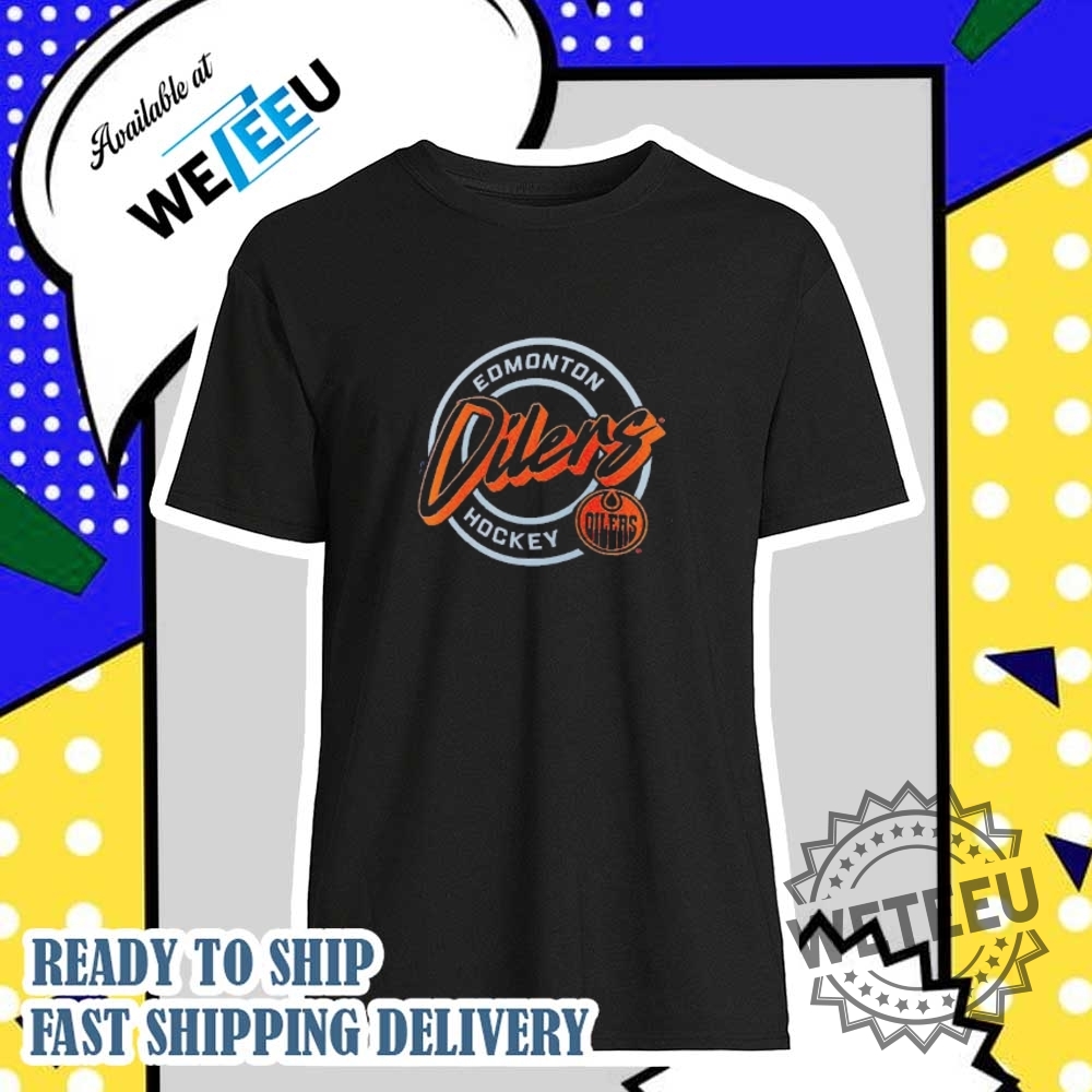 Nhl Edmonton Oilers Colorblock Puck Shirt