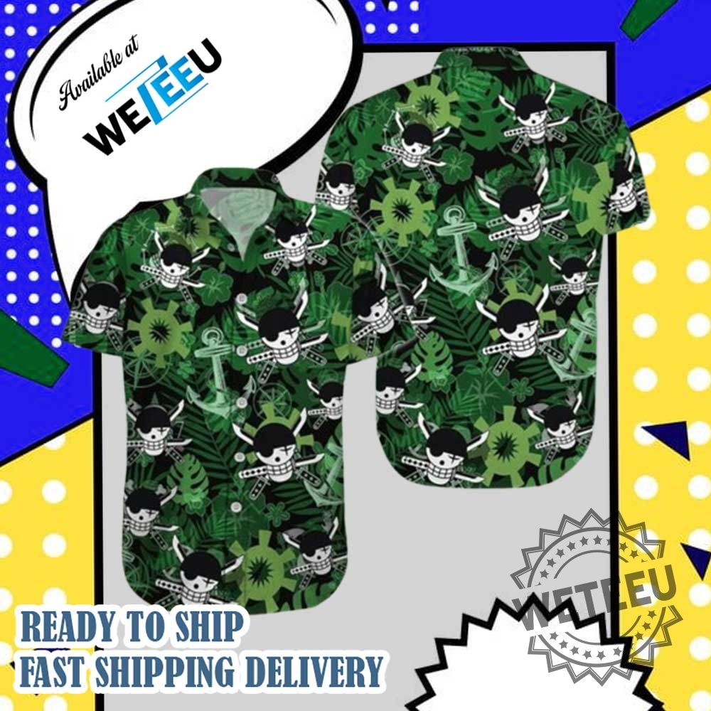 Zoro One Piece Pirates Hawaiian Shirt