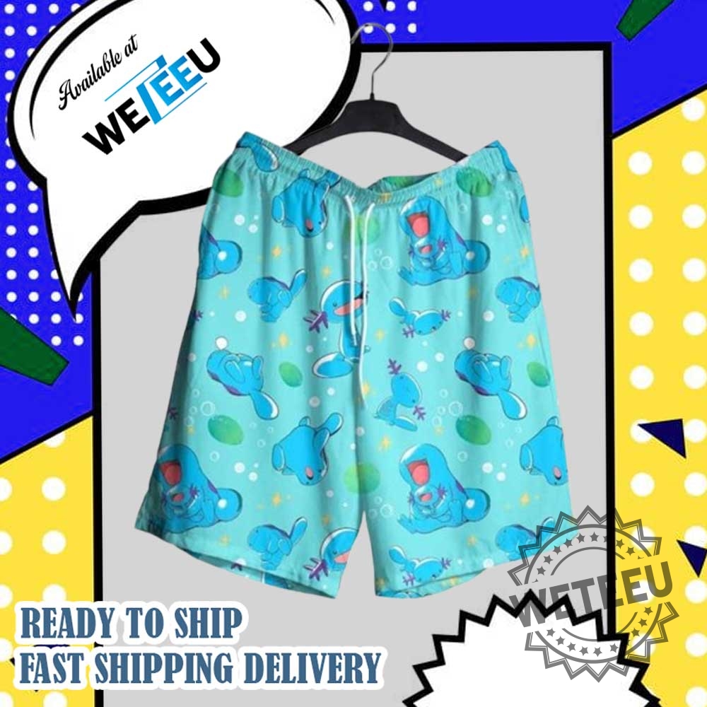 Wooper Quagsire Water Type Pokemon Hawaiian Shirt And Shorts 5 Wooper Quagsire Water Type Pokemon Hawaiian Shirt And Shorts
