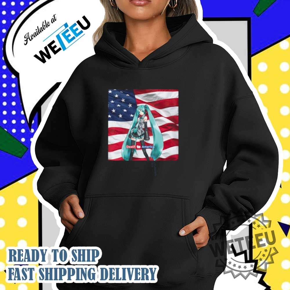 Death To America Hatsune Miku Anime Vocaloid Tshirt 5 Death To America Hatsune Miku Anime Vocaloid T-Shirt