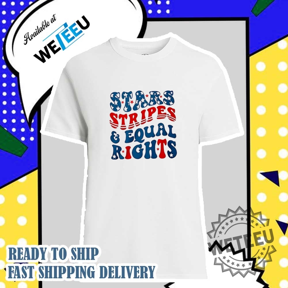 "Top Personalized and Themed T-Shirts: Star Wars, Bluey, Minions & More" 9 4Th Of July Stars Stripes And Equal Right Shirt