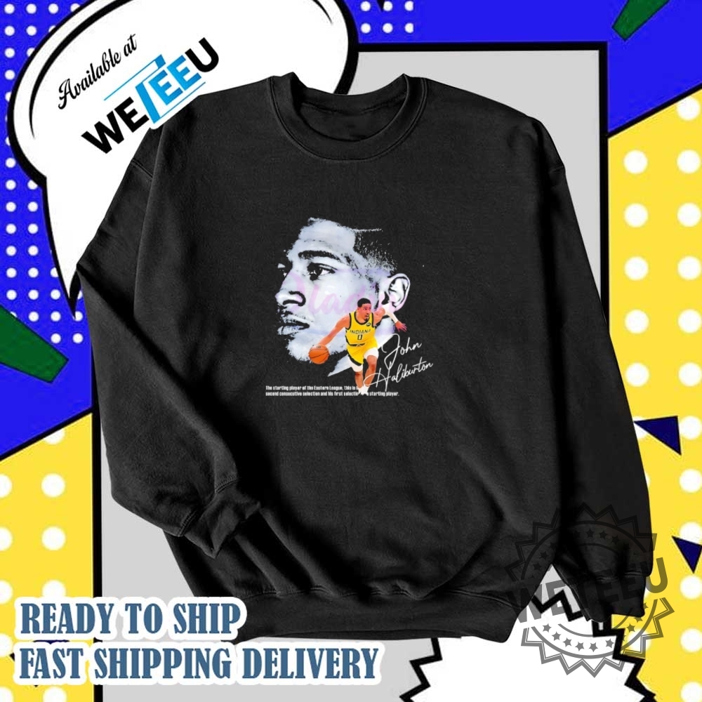 Tyrese Haliburton Indiana Pacers 2025 Finals Dual Portrait Shirt 6 Tyrese Haliburton Indiana Pacers 2025 Finals dual portrait shirt