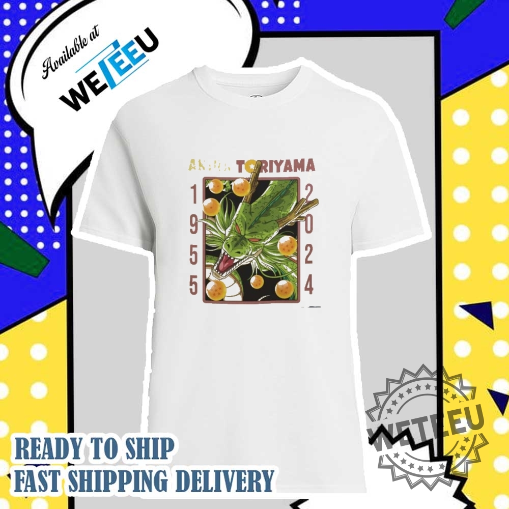 "Top Personalized and Themed T-Shirts: Star Wars, Bluey, Minions & More" 46 Akira Toriyama Dragon Ball Rip 1955 To 2024 Tshirt