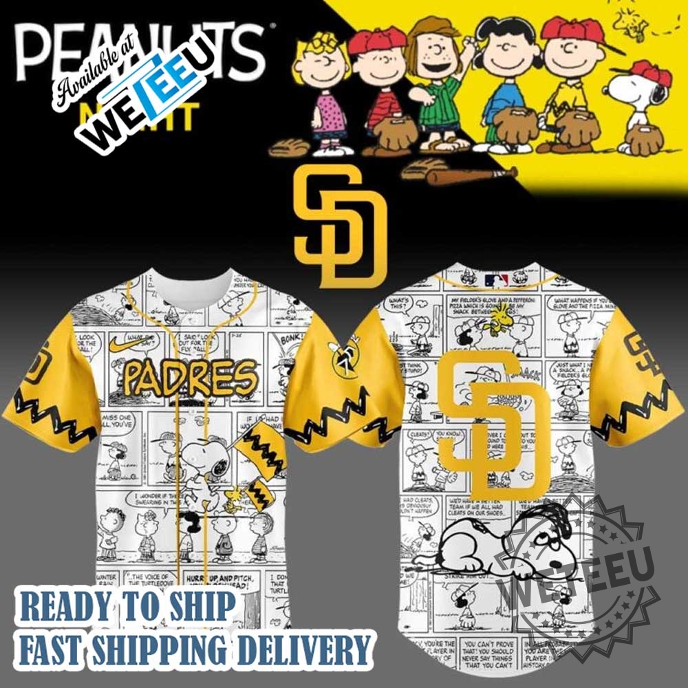 San Diego Padres 75Th Anniversary Of Peanuts Plus Jersey 5 San Diego Padres 75th Anniversary Of Peanuts Plus Jersey