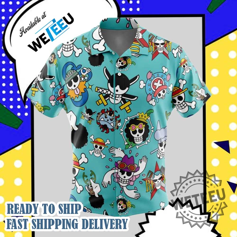 One Piece Strawhats Jolly Roger Hawaiian Shirt 4 One Piece Strawhats Jolly Roger Hawaiian Shirt