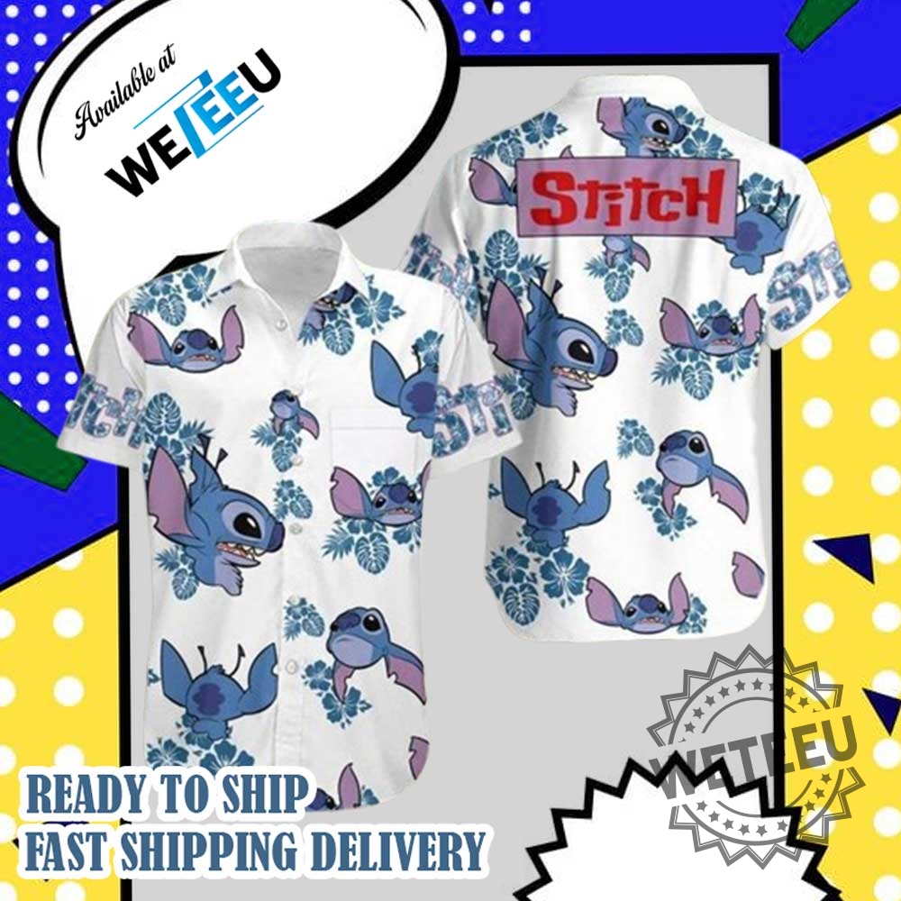 Stitch Hawaiian Shirt Stitch Hibiscus Hawaiian Shirt