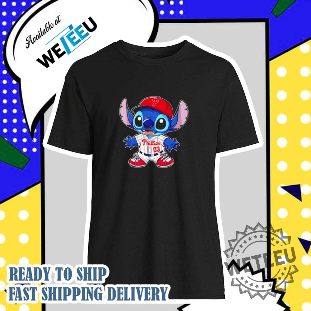 Stitch Philadelphia Phillies Baseball Shirt