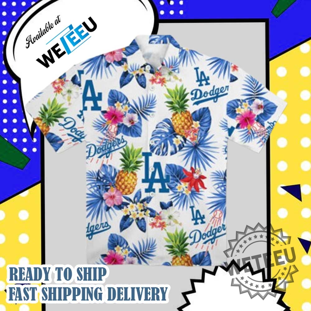 Los Angeles Dodgers Pineapple Hawaiian Shirt
