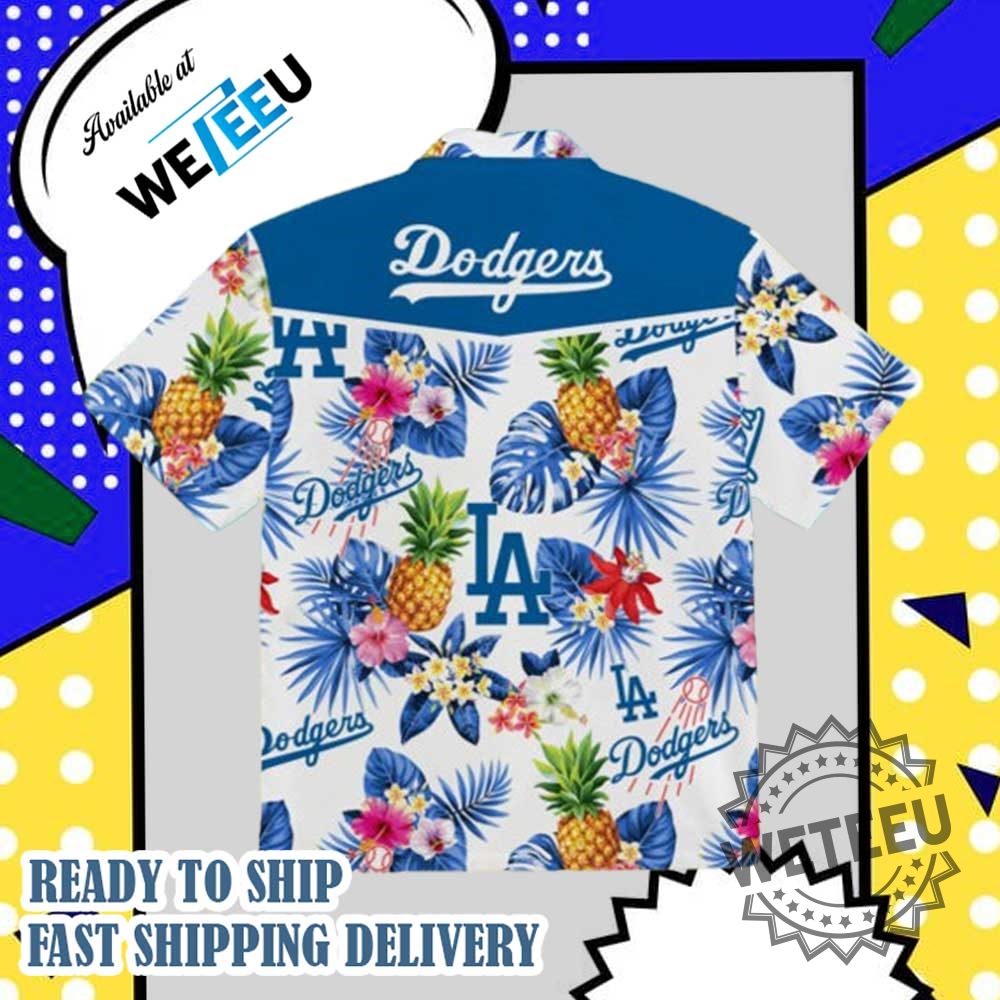 Los Angeles Dodgers Pineapple Hawaiian Shirt 4 Los Angeles Dodgers Pineapple Hawaiian Shirt