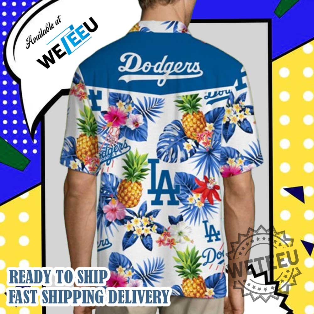 Los Angeles Dodgers Pineapple Hawaiian Shirt 5 Los Angeles Dodgers Pineapple Hawaiian Shirt