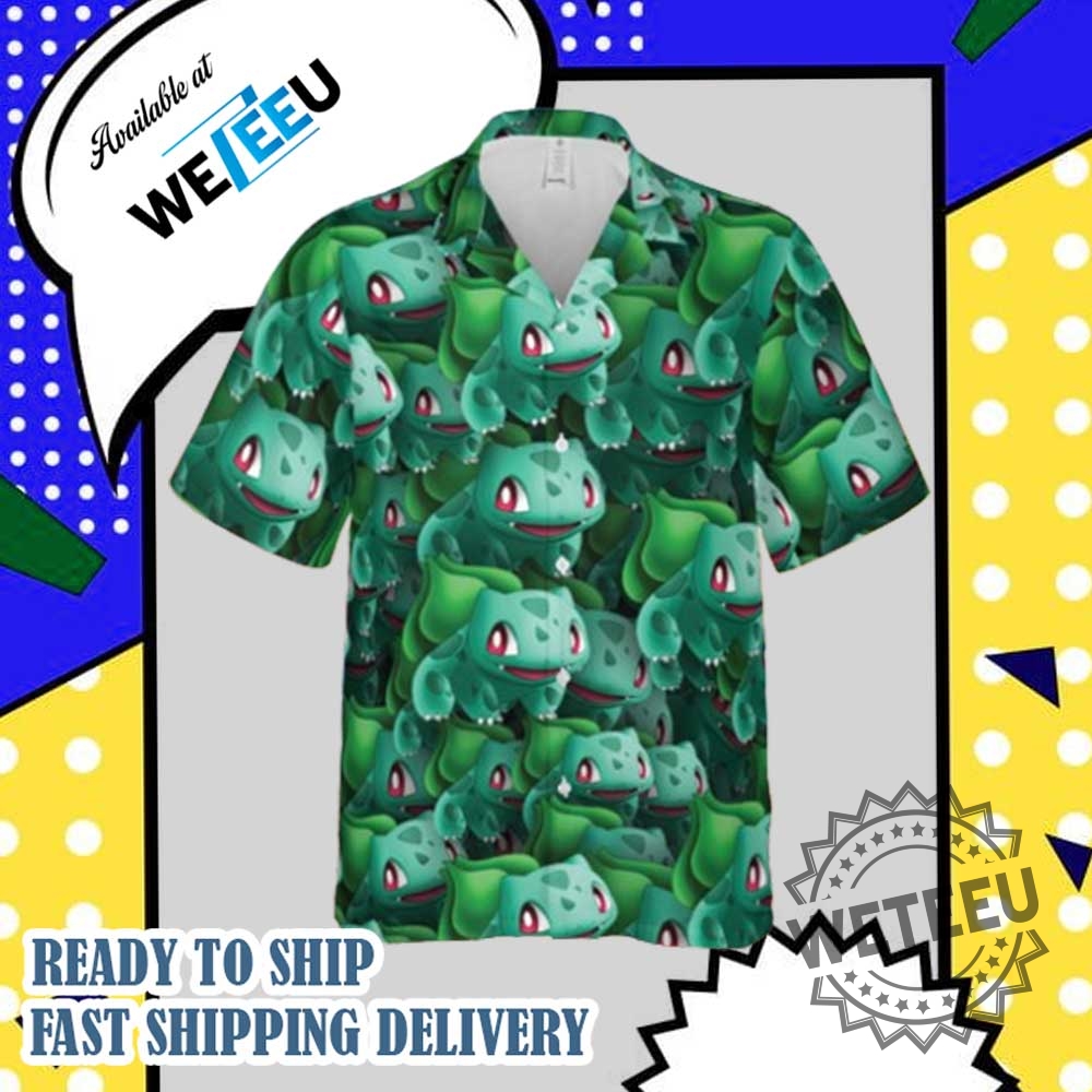 Anime Bulbasaur Hawaiian Shirt