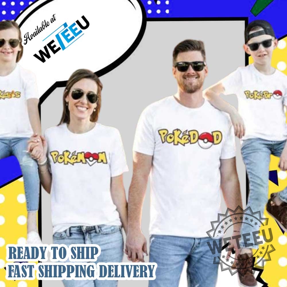 Pokefamily Matching Pokemon Tshirt 3 Poke-Family Matching Pokemon T-Shirt