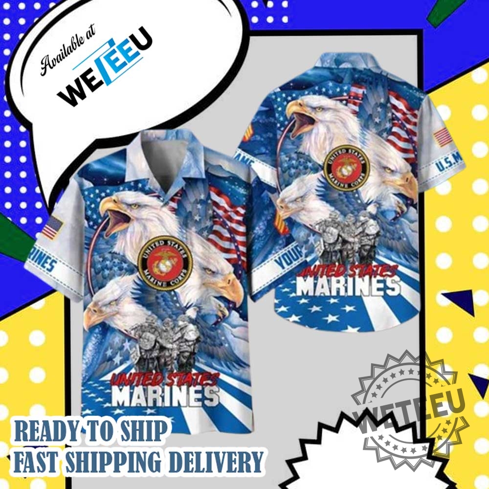 Eagles Hawaiian Shirt United State Gifts For Veterans Day