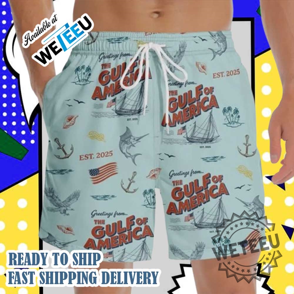Greetings From The Gulf Of America Beach Short 3 Greetings From The Gulf Of America Beach Short