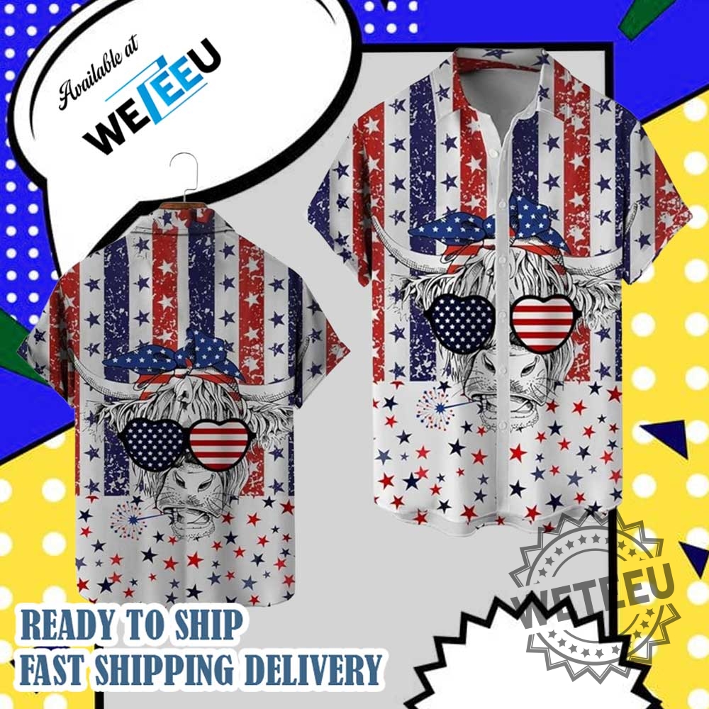 American-Flag-Patriotic-Cow-Graphic-Shirt-4Th-Of-July-Stars-Stripes-Buttonup-Shirt-weteeu_1