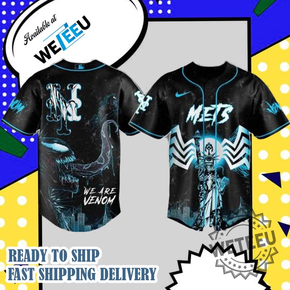 New York Mets X Marvel Venom Special Baseball Jersey