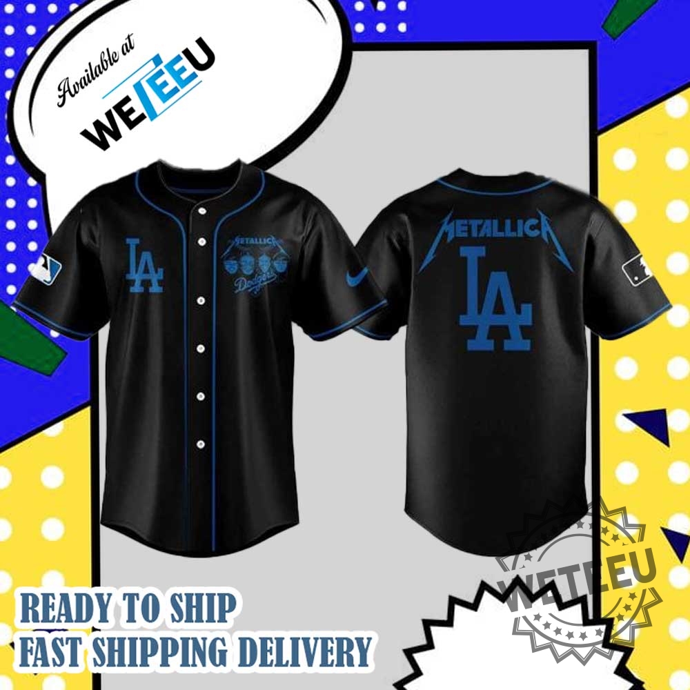 Los Angeles Dodgers Baseball Metallica Night Jersey